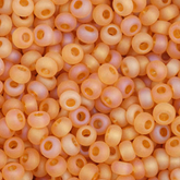 11/0 Preciosa Seed Beads Transparent Topaz AB Matte #34961